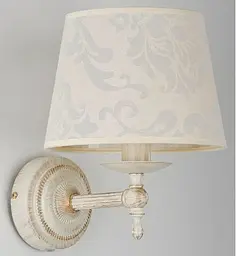 Світильник настінний(бра) з абажуром ALFA Roksana White 18530