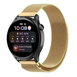 Ремінець Universal Milanese loop 22 mm Samsung/Amazfit/Huawei Gold (32372_3342040)