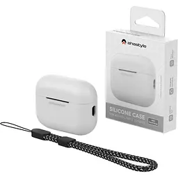 Чохол AhaStyle Colorful Silicone Case для AirPods Pro 2 White [CP-187-2-C-WE] [133848] - мініатюра 5