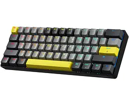 Механічна ігрова клавіатура GamePro GPMK-130G Pro Black Hot-Swap Outemu Red Switch RGB 2.4G/Bluetooth/USB - мініатюра 2