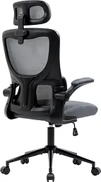 Офісне крісло GT Racer X-5728, чорно-сіре (X-5728 Black/Gray) - мініатюра 9