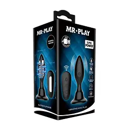 Анальна пробка MR Play Vibrating Anal Plug 10.8 см (чорний) - мініатюра 11