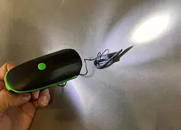 Вело фара та велосипедний сигнал на виносній кнопці Bike Light 7588 акумуляторний велоліхтар micro-USB - мініатюра 5