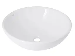 Раковина накладна Qtap Owl 400х400х155 мм, White, кругла, без донного клапана QT1911K53WN