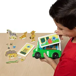 Ігровий набір Melissa & Doug Сафарі - рятувальна машина магнітний (MD30666) - мініатюра 4