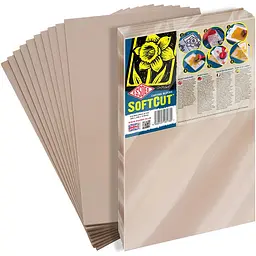 Набір блоків для гравюри Essdee Softcut Carving Blocks 3.0/SC4 300х200х3 мм 10 шт.   - мініатюра 3