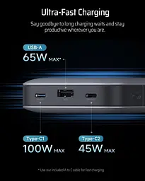 Акумулятор портативний CUKTECH PB250 25000mAh 210W сірий - мініатюра 5
