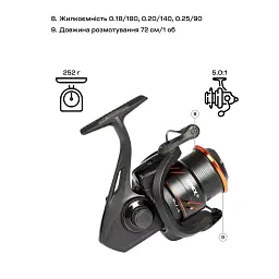 Котушка Brain Apex SE 3000S 5+1BB - мініатюра 9