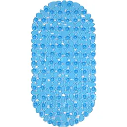 Килимок для ванної Eco Fabric Камінці 66х34 см прозоро-синій (6634-002)
