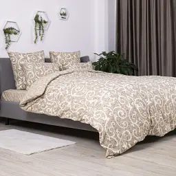 Сімейна постільна білизна ТЕП Soft Dreams Beige and White 70х70 бежева - мініатюра 5