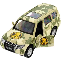 Машинка TechnoDrive серії Шеврони Героїв MITSUBISHI PAJERO 4WD TURBO "47 ОМБр" - мініатюра 9