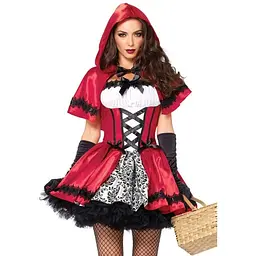 Костюм червоної шапочки Leg Avenue Gothic Red Riding Hood S