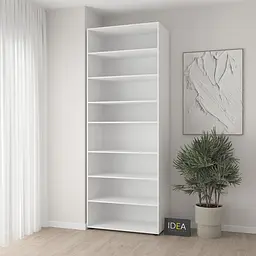Шафа для одягу з полицями С-9.0 Білий Idea