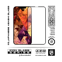Захисне 3D скло для Apple iPhone 13/13 Pro/14, Icon 3D, загартоване, 9H, загартоване скло, повне проклеювання, протиударне, глянсове з олеофобним покриттям, на весь екран, сумісне з чохлами, проста установка, ArmorStandart (ARM60001) - мініатюра 2