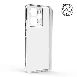Прозрачный чехол для Realme 14 5G с защитой камеры, тонкий, силиконовый, бесцветный, ударопрочный, противоударный бампер с закрытой камерой, ArmorStandart (ARM83602) - мініатюра 2