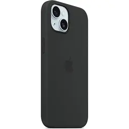 Чохол Silicone Case with MagSafe для Apple iPhone 15 Storm Black ААА [95899] - мініатюра 3