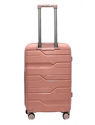 Валіза середня M поліпропілен Milano bag 0306 65×42×28см 56л Рожевий - мініатюра 3