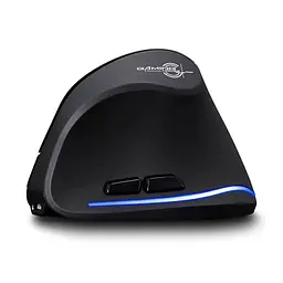 Вертикальна миша бездротова Zelotes F-35 з акумулятором та RGB підсвічуванням Black - мініатюра 2