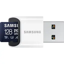 Карта пам'яті Samsung microSDXC PRO Ultimate 128GB Class 10 UHS-I U3 V30 A2 + USB Reader (MB-MY128SB/WW) [145484] - мініатюра 5