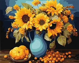 Картина за номерами Соняшникова гармонія 40x50 см КНО3264