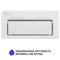 Витяжка повновбудовувана Minola HBI 6873 WH GLASS 1200 LED Line - мініатюра 3