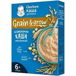 Каша Gerber мультизлаковая сухая безмолочная быстрорастворимая для детей с 6 месяцев 250 г