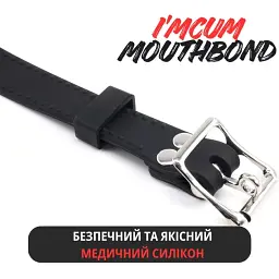 Кляп I’MCUM MouthBond для рольових ігор Чорно-червоний (IM-SM208-red&black) - мініатюра 6