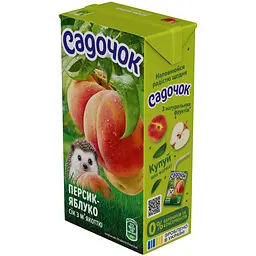 Сік Садочок Персик-яблуко з м'якоттю 500 мл (932338) - мініатюра 2