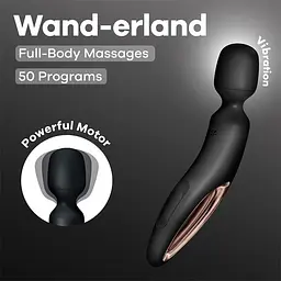 Вібромасажер Satisfyer Wand-erland, 30 см (чорний) - мініатюра 6