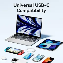 Кабель USB 2.0 Type-C M-M, 1.0 м 60W Білий Nickel-Plated Vention - мініатюра 9