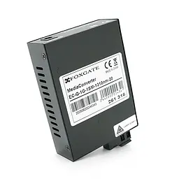 Медіаконвертер FOXGATE EC-Q-1G-1SM-1310nm, 1310 WDM, 1x10/100/1000 Base-Tx, одноволоконний Full/Half duplex, SC 20km (0+70°C), + блок живлення 5V 1A - мініатюра 3