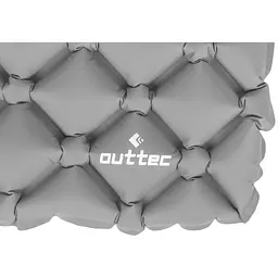 Надувний килимок Outtec 195х55х5см з подушкою соти сірий - мініатюра 6