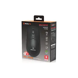 Мишка REAL-EL RM-460W Wireless/Bluetooth Black (EL123200048) - мініатюра 9