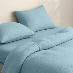 Наволочка Cosas Aquamarine муслінова 40х60 см блакитна (37Muslin_LightBlue_40x60) - мініатюра 4