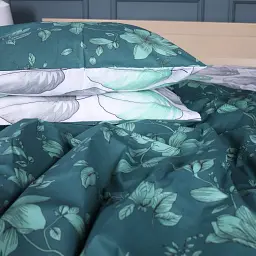 Комплект постільної білизни MirSon Бязь 17-0718 Emerald Foliage 2 x 143 x 210 см зелений (2200010684964) - мініатюра 5