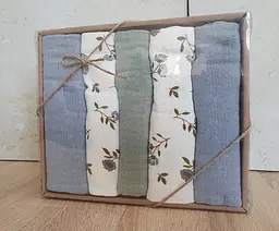 Набір рушників для кухні Nilteks 5 штук 40x60 Tencel natural - мініатюра 3