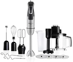 Блендер Liberton LHB-0312, Black/Inox, 1200W, 600мл, мультиподрібнювач 1,75л