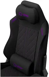 Ігрове крісло Lorgar CHA41 Premium Anti-Stain Fabric Black/Purple (LRG-CHA41-BK-PR) - мініатюра 12