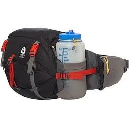 Сумка поясна Sierra Designs Flex Lumbar 7-10 л Чорний-Червоний - мініатюра 3