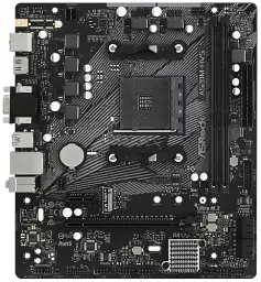 Мат.плата AM4 (A520) ASRock A520M-HVS, A520, 2xDDR4, Int.Video(CPU), 4xSATA3, 1xM.2, 1xPCI-E 16x 3.0, 1xPCI-E 1x 3.0, ALC887, RTL8111H, 6xUSB3.2/6xUSB2.0, VGA/HDMI, MicroATX - мініатюра 2