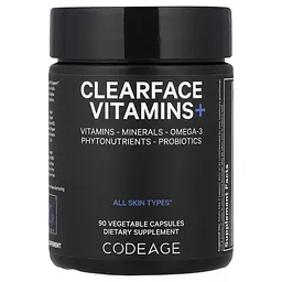 Универсальные Clearface Vitamins+ 90 Capsules Codeage vit0004811
