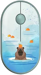 Миша 2E MF300 Capybara Silent WL BT Tangerine (2E-MF300WCAPIBARAGN)