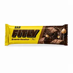 Вуглеводний батончик Fitly Bar No Added Sugar, 45 грам - Брауні-фундук