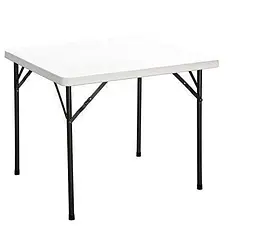 Стіл складний SpringFun 88x88x74 пластик білий - ak-88 колір Білий - мініатюра 5
