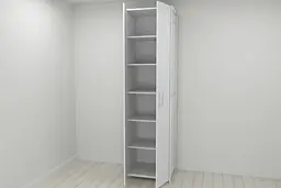 Шафа Гардероб Уні секція 7 серії Конект Ferrum-decor 220x60x50см Білий метал ДСП Білий 16 мм (FRD-104567)