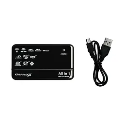 Картрідер зовнішній Grand-X Usb 2.0 All in 1 багатоформатний універсальний - мініатюра 3