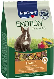 Корм для кроликів Vitakraft Emotion Beauty Selection 1.5 кг для шкіри та шерсті
