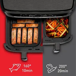 Мультипіч (аерофритюрниця) Tefal Dual Easy Fry XXL EY942HE0 - мініатюра 3