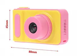 Дитячий цифровий фотоапарат Smart Kids Camera V7 жовто-рожевий - мініатюра 4
