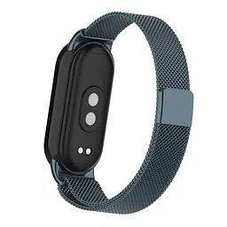 Ремінець ArmorStandart Milanese Magnetic для Xiaomi Smart Band 10/9/8 Titanium Grey (ARM86893) - мініатюра 2